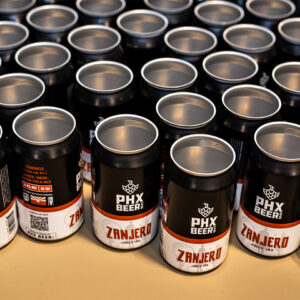 Empty cans of Phx Beer Co.
